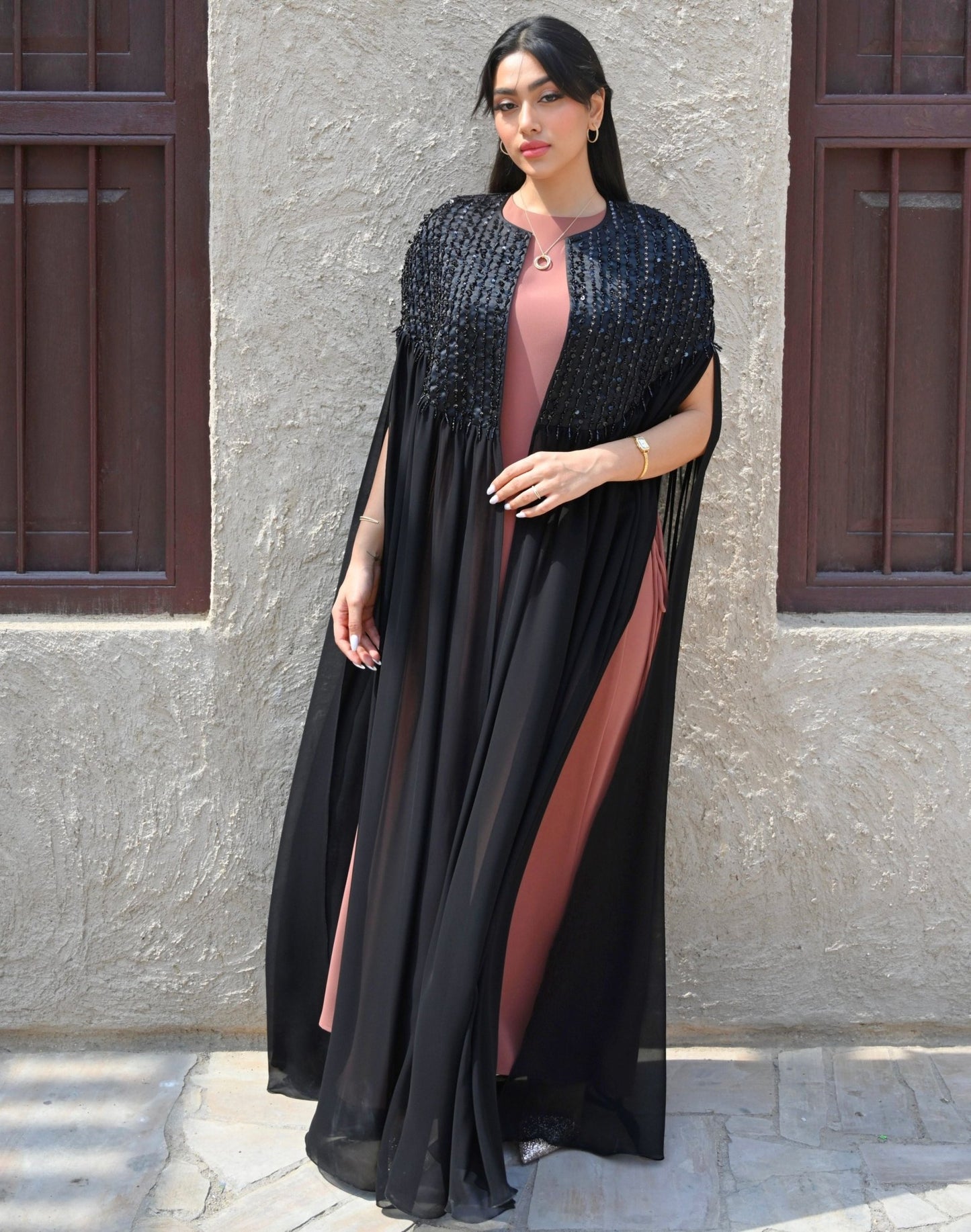 Wedding Cape Abaya - Geelato Abaya