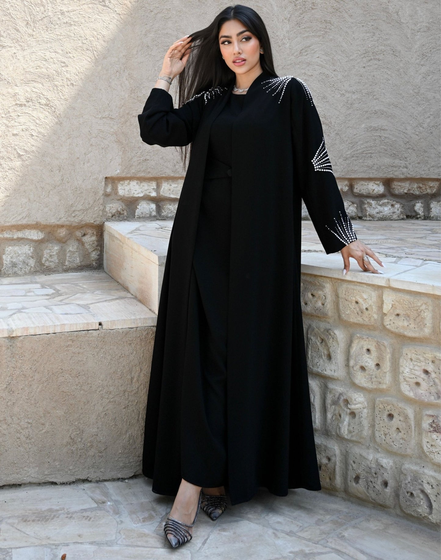 Pearl Sparkle Abaya - My Store