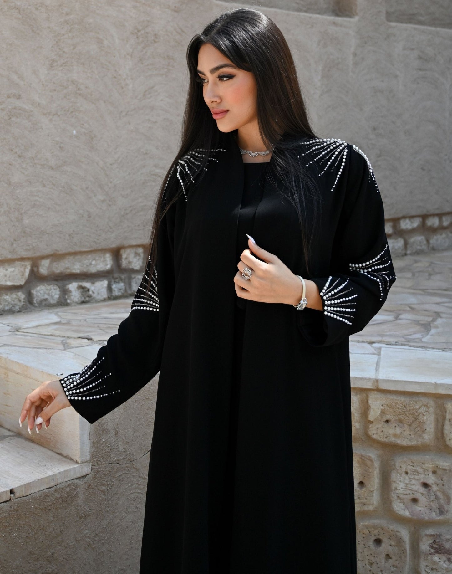 Pearl Sparkle Abaya - My Store